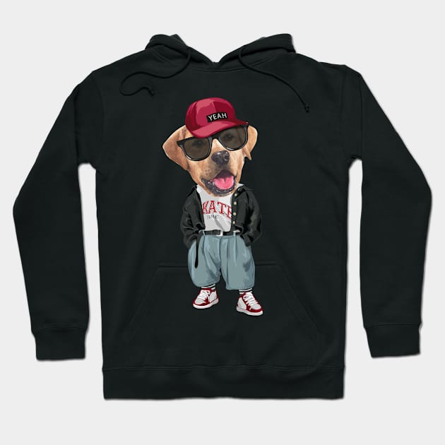 Labrador Retriever - Hip Hop Style Hoodie by obodo